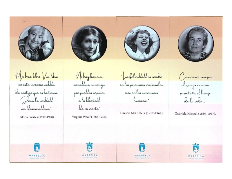Marbella conmemora el Día de la Visibilidad Lésbica con la edición de un millar de marcapáginas con citas de escritoras contemporáneas comprometidas con la diversidad