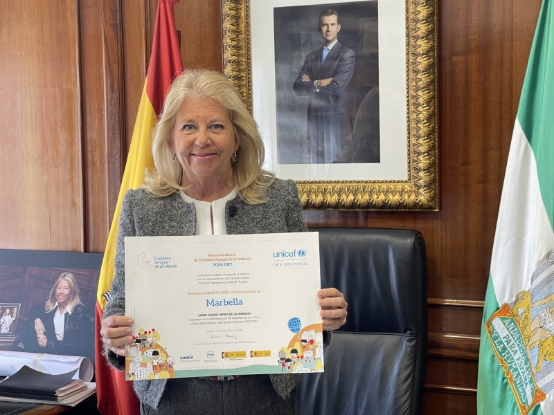 El Ayuntamiento revalida para los próximos cuatro años el sello de Ciudad Amiga de la Infancia que otorga UNICEF