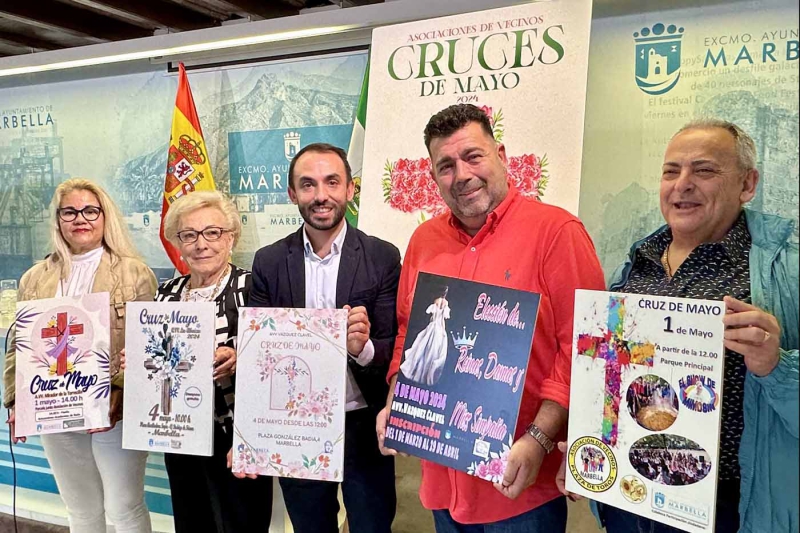 Marbella celebrará las Cruces de Mayo con actividades impulsadas por las asociaciones de vecinos en distintas barriadas