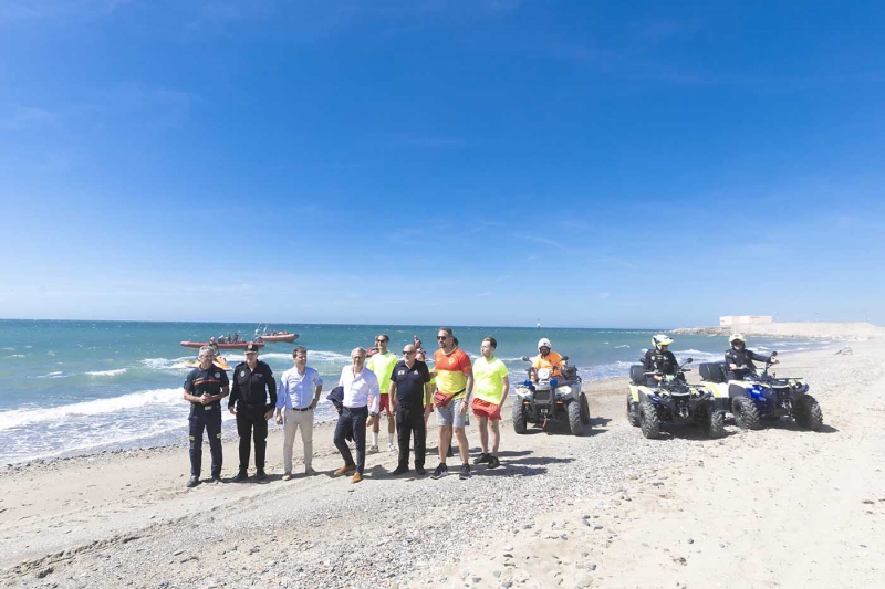 El dispositivo de seguridad de playas se reforzará con una veintena de torres de vigilancia y un servicio con más de medio centenar de socorristas que se prestará a diario del 1 de junio al 15 de octubre