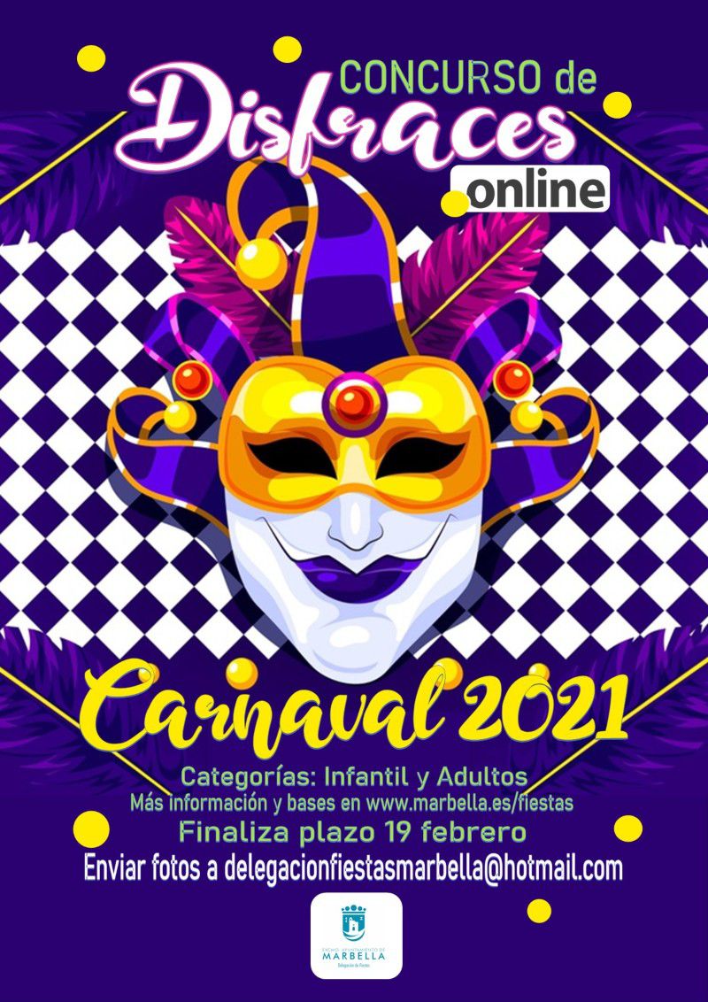 Concurso on line “disfraces de Carnaval” Carnaval Marbella 2021
