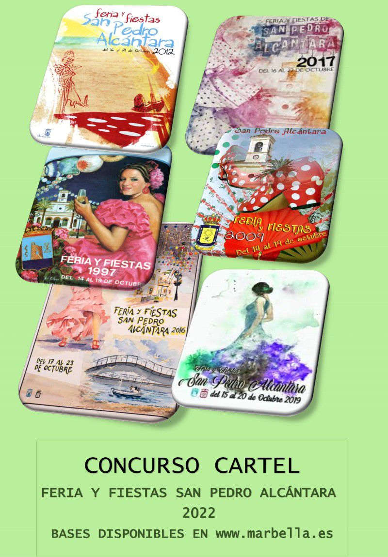 Cartel anunciador Feria y Fiestas San Pedro Alcántara 2022