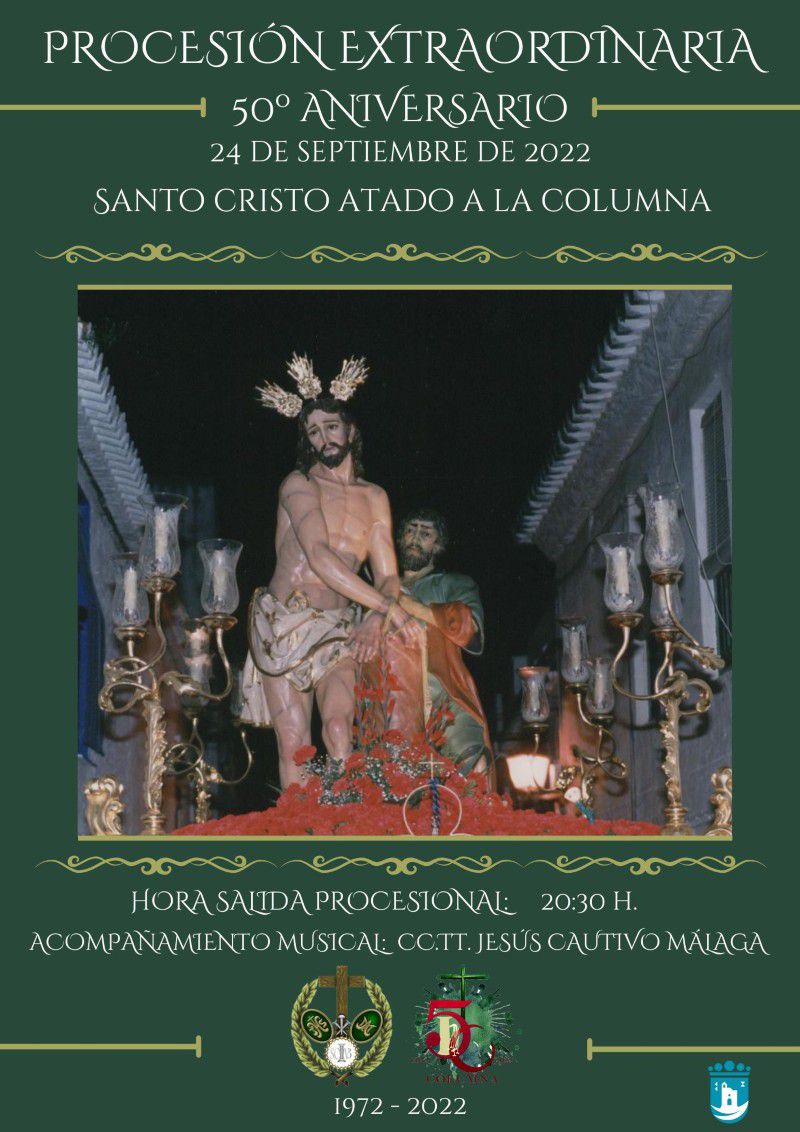 Procesión 50º Aniversario Santo Cristo atado a la Columna