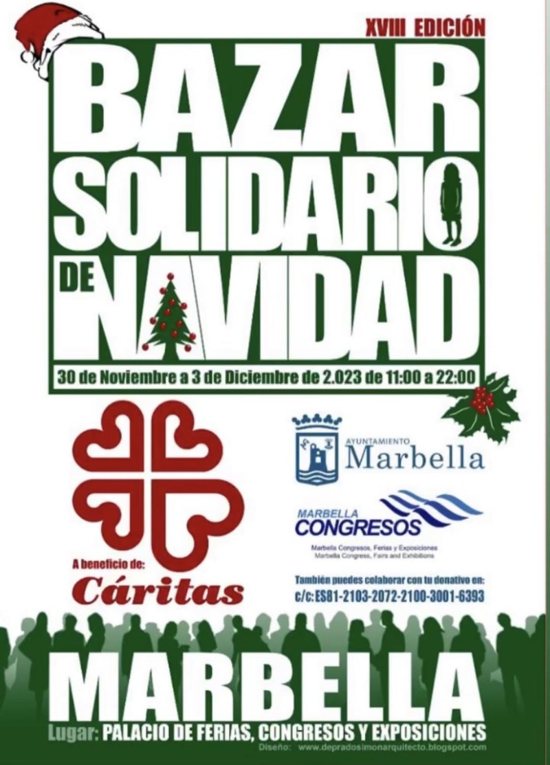 03 Dic 2023 11:00 : Bazar Solidario de Navidad