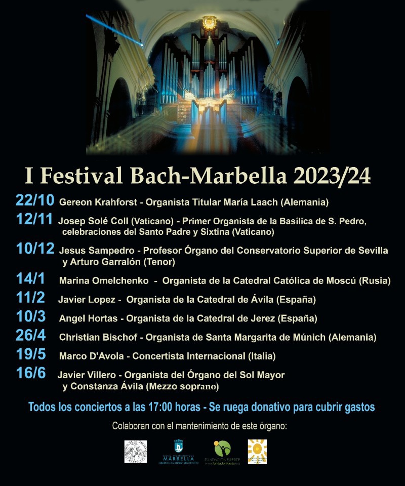 10 Dic 2023 17:00 : I Festival Bach-Marbella 2023/24