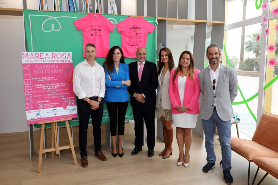 El Ayuntamiento respalda la décima edición de la Carrera Solidaria Marea Rosa en beneficio de la lucha contra el cáncer de mama, que tendrá lugar el 20 de noviembre con salida desde la avenida del Mar