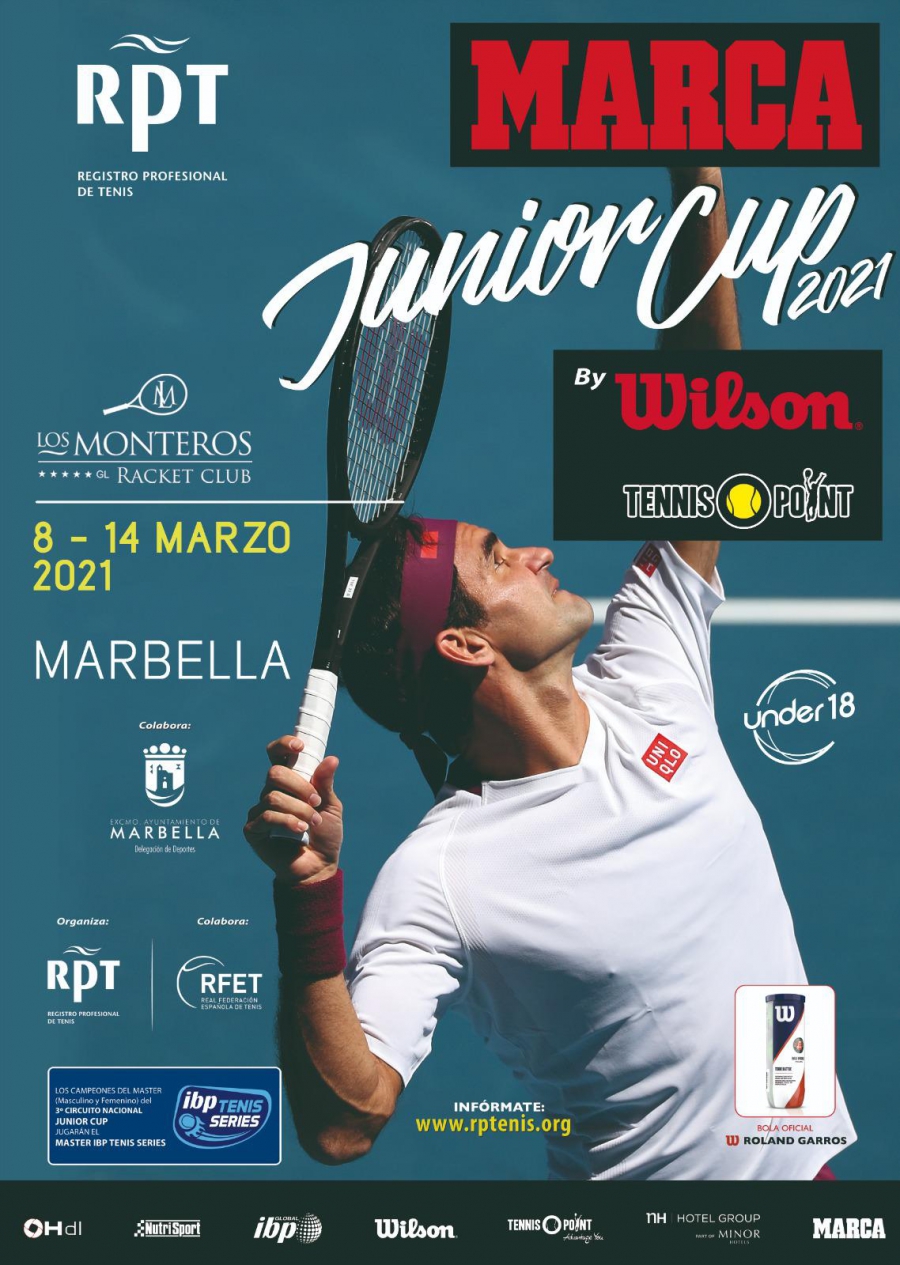 Marbella albergará del 8 al 14 de marzo un torneo de tenis juvenil dentro del circuito nacional Marca