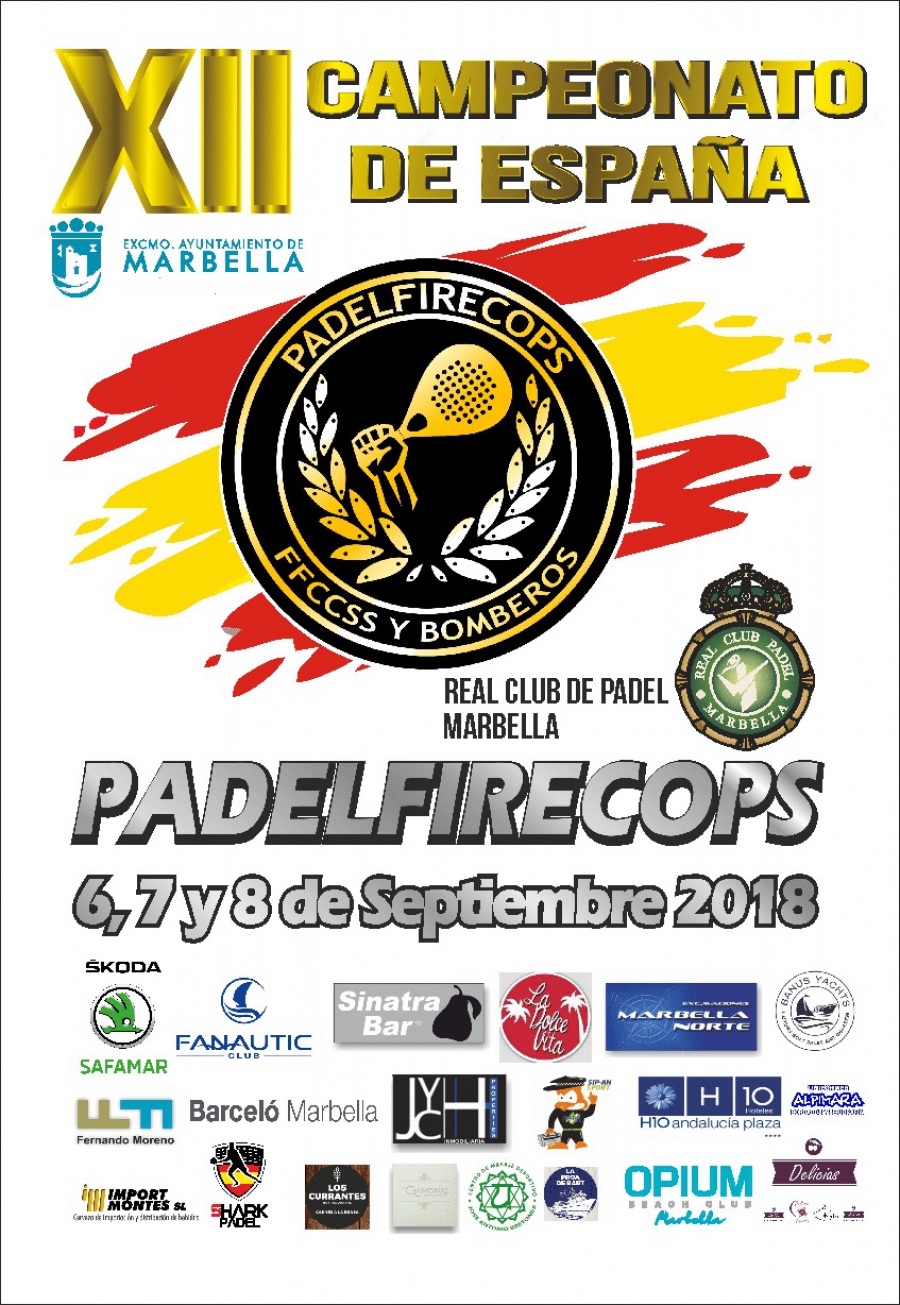 Marbella será escenario a partir de mañana del XII Campeonato de España ‘Padelfirecops 2018’ para Fuerzas y Cuerpos de Seguridad del Estado, que contará con 150 participantes