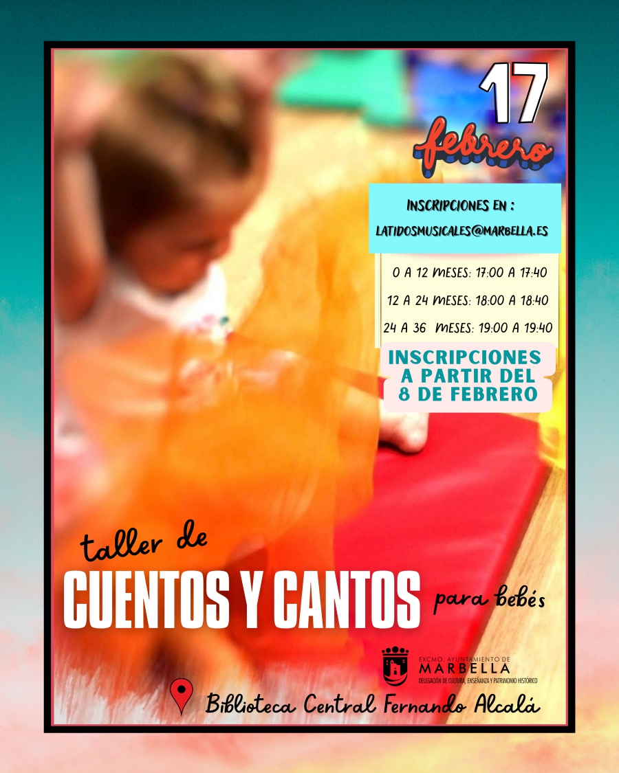 La Biblioteca Central Fernando Alcalá Marín albergará mañana viernes el taller ‘Cuentos y Cantos para bebés’