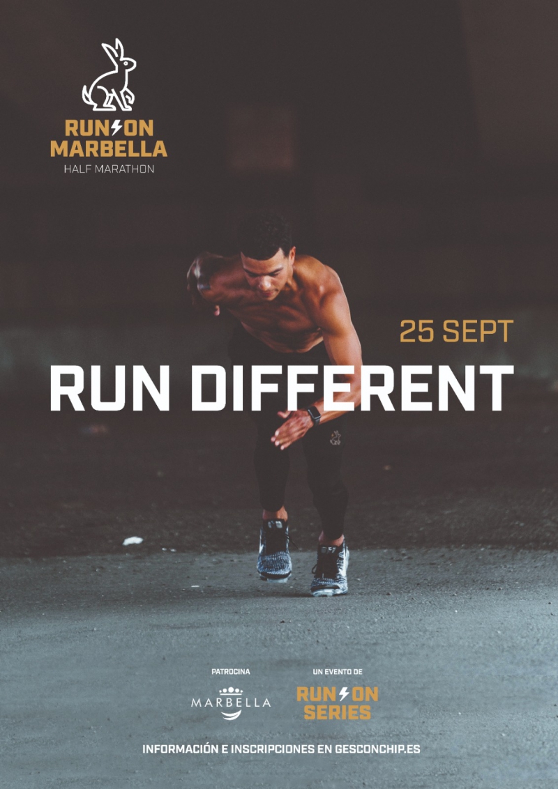 Marbella albergará el 25 de septiembre un nuevo concepto de la Media Maratón bajo el eslogan ‘Run different’, con un circuito  llano que discurrirá por el paseo marítimo y salida y meta en el Arco de entrada