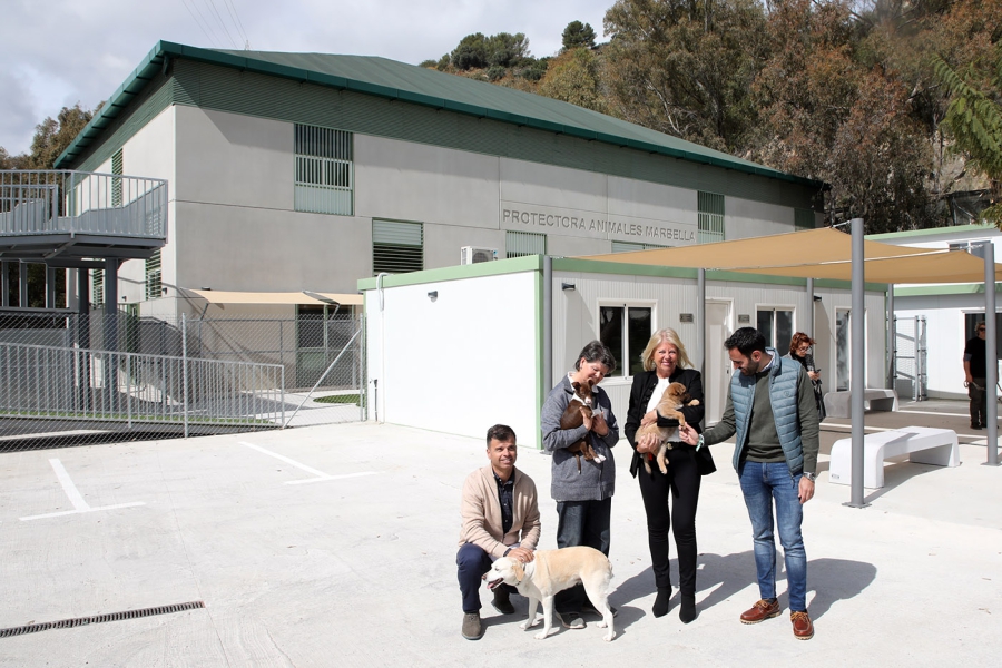 Marbella estrena nuevas instalaciones de la protectora de animales para garantizar el bienestar de perros y gatos con espacios diferenciados, zonas de recreo y un área sanitaria con quirófanos