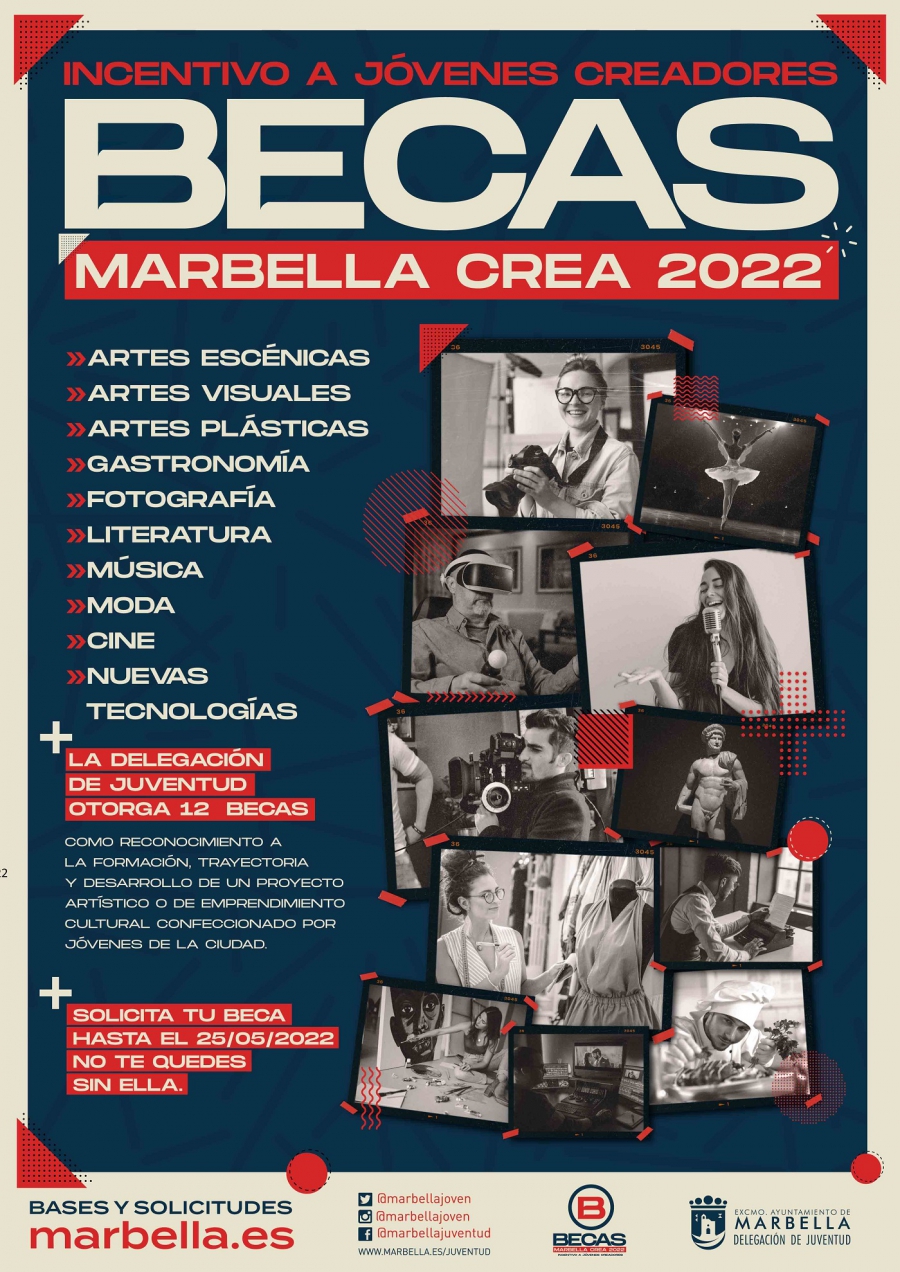 El plazo de inscripción para optar a las Becas del ‘Marbella Crea’ finaliza este miércoles