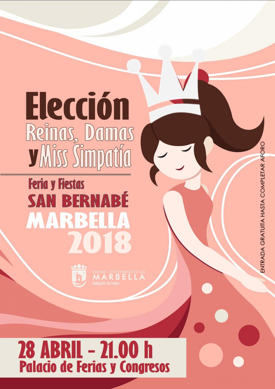 El Palacio de Congresos acoge este sábado el acto de elección de las Reinas, Damas y Miss Simpatía de la Feria y Fiestas de San Bernabé 2018