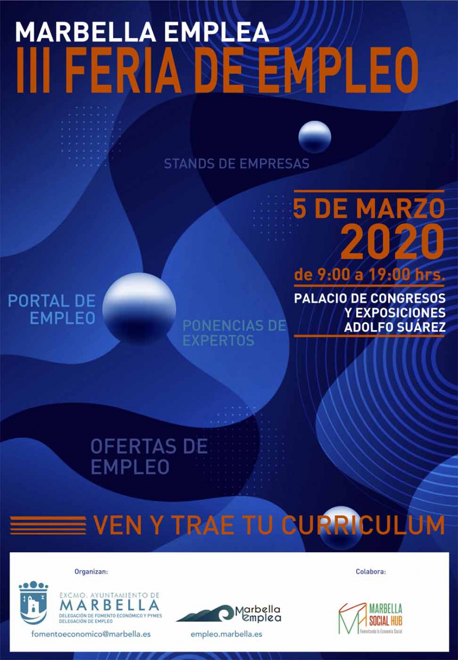 La tercera edición de la Feria de Empleo se celebrará el 5 de marzo en el Palacio de Ferias y Congresos Adolfo Suárez y reunirá a un centenar de empresas