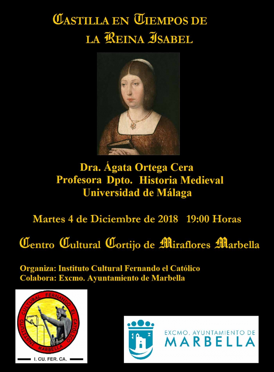 El Cortijo Miraflores acogerá este martes la conferencia ‘Castilla en tiempos de la Reina Isabel’