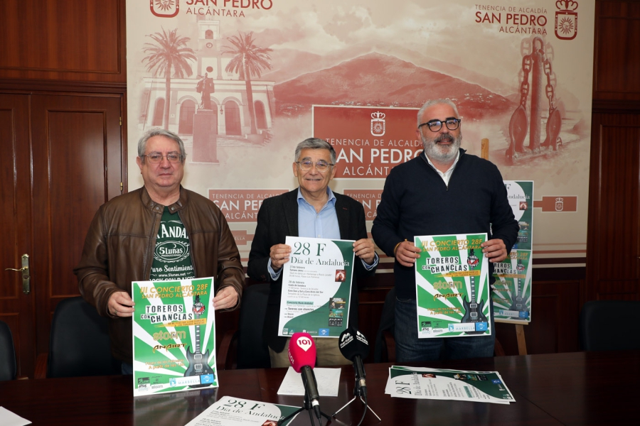 San Pedro Alcántara celebrará el 28F con un concierto de rock andaluz con las bandas Anairt, Storm y Toreros con Chanclas