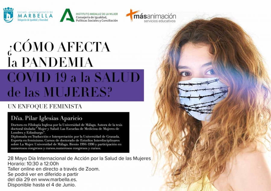 La ciudad acogerá el próximo día 28 el taller online ‘¿Cómo afecta la pandemia Covid-19 a la salud de las mujeres?’, a cargo de la experta en feminismo Pilar Iglesias Aparicio