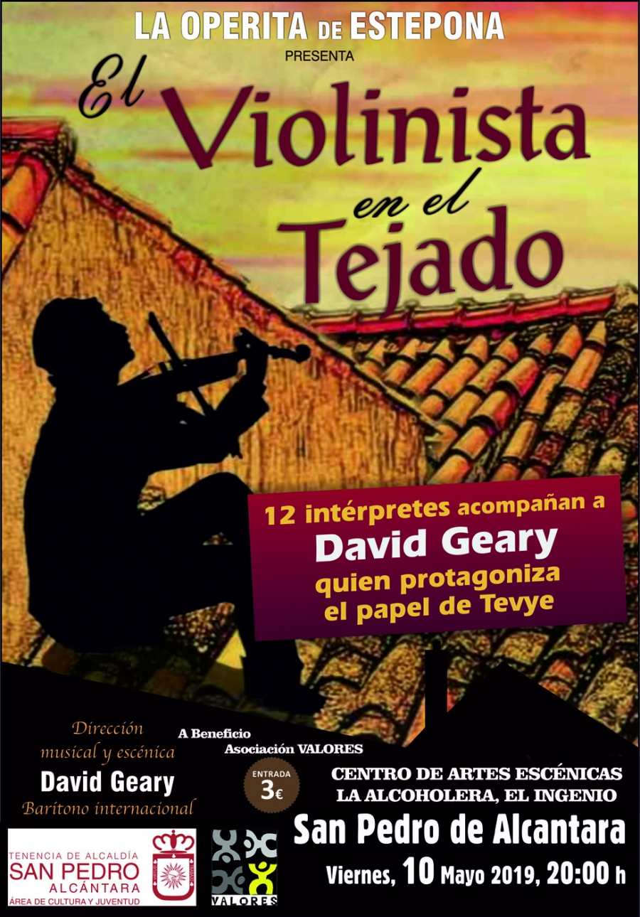 La Alcoholera acogerá el 10 de mayo el musical a favor de la Asociación Valores "El violinista en el tejado", de La Operita de Estepona
