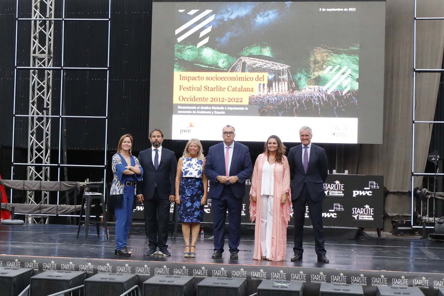 La alcaldesa destaca “la fortaleza del festival Starlite, que unido a la marca Marbella, ha logrado un espectacular impacto económico en la ciudad, Andalucía y España”