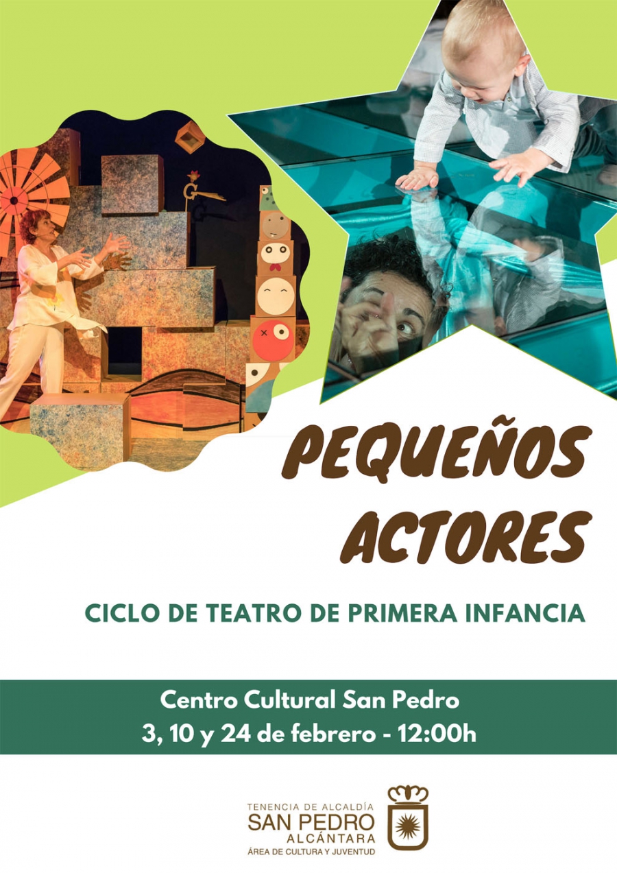 El área de Cultura de San Pedro informa del aplazamiento de la función del 17 de febrero dentro del ciclo de teatro ‘Pequeños Actores’