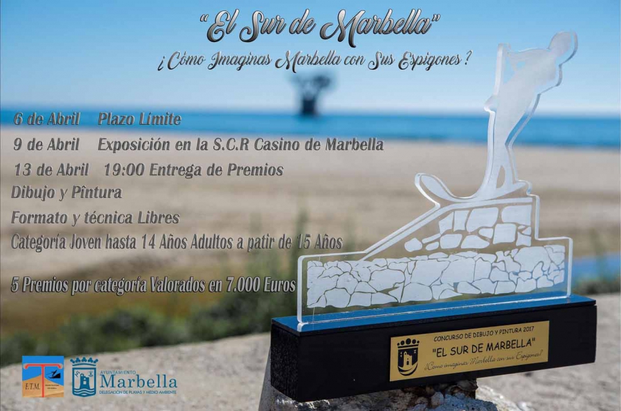 Ampliado hasta el 6 de abril el concurso de dibujo ‘El sur de Marbella, ¿cómo imaginas la ciudad con sus espigones?’