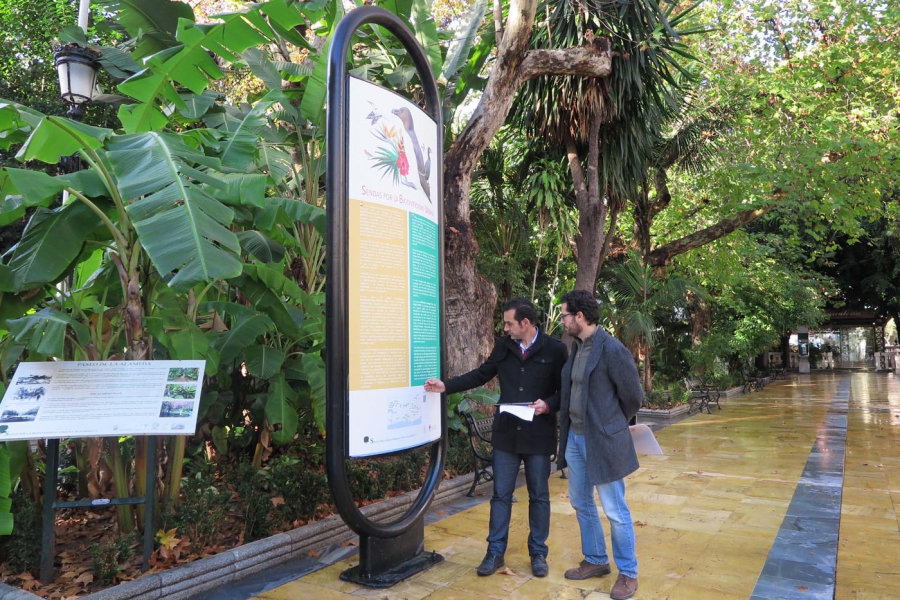 El Ayuntamiento impulsa la red de rutas por la biodiversidad urbana con la instalación de 38 paneles informativos con sistema de audioguía en español e inglés