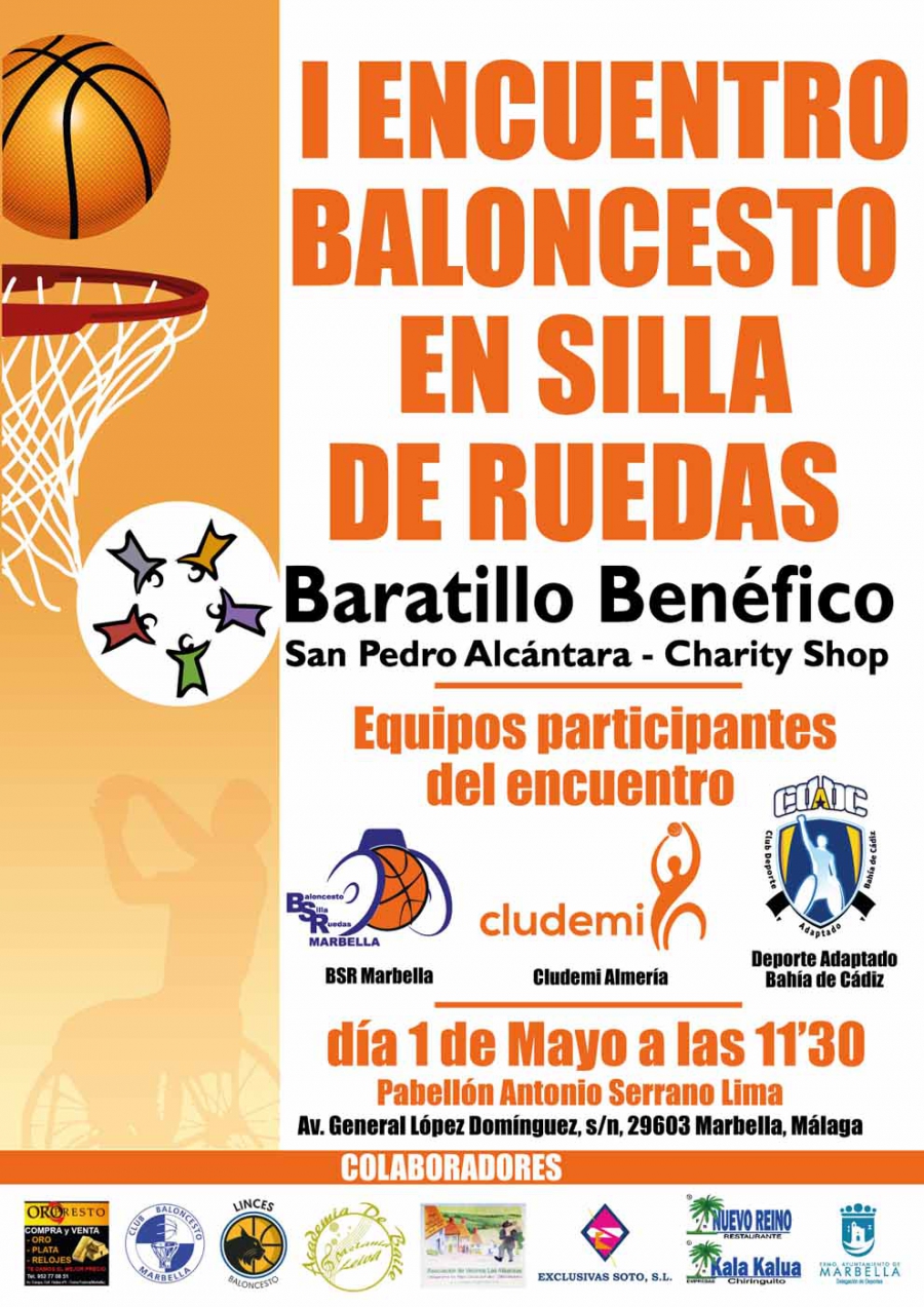 El Pabellón Antonio Serrano Lima acoge este miércoles el I Encuentro de Baloncesto en Silla de Ruedas ‘Baratillo Benéfico’