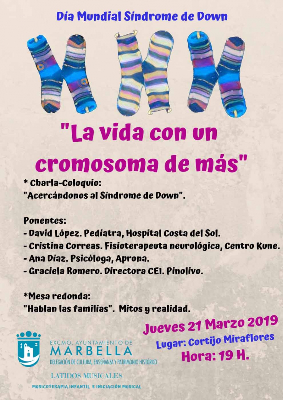 Cultura ha convocado para el jueves 21 de marzo un encuentro de sensibilización y concienciación con motivo del Día Mundial del Síndrome de Down