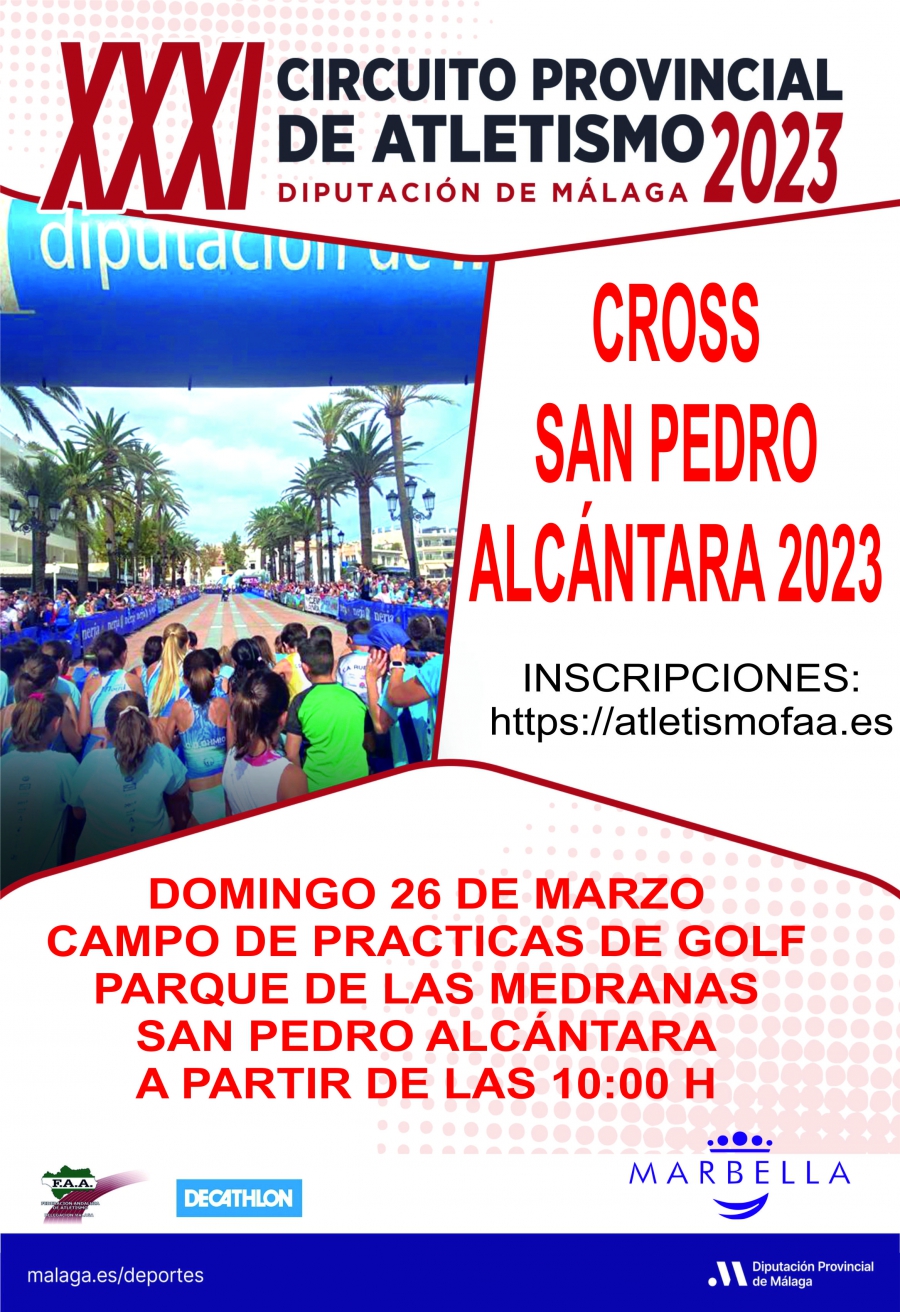 San Pedro Alcántara celebrará este domingo su XXXI Cross, una prueba del circuito provincial campo a través que prevé medio millar de participantes
