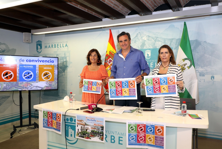 El Ayuntamiento impulsa una campaña para incidir en las normas de convivencia y potenciar la imagen del Centro Histórico de Marbella