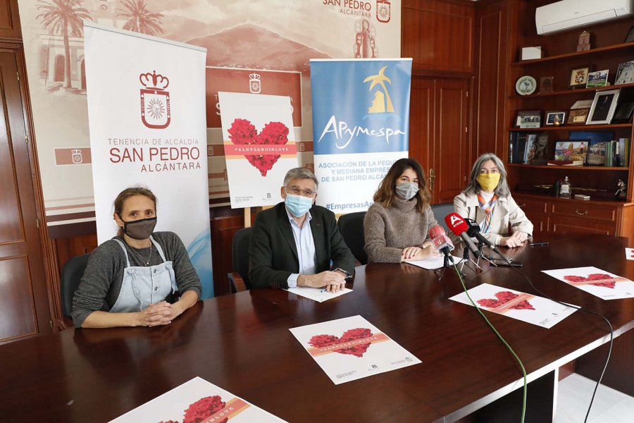 Apymespa y ‘Tus Tiendas Amigas’ lanzan, en colaboración con el Ayuntamiento, la campaña #SanPedroInLove para incentivar las ventas en el comercio local durante febrero con motivo del Día de San Valentín