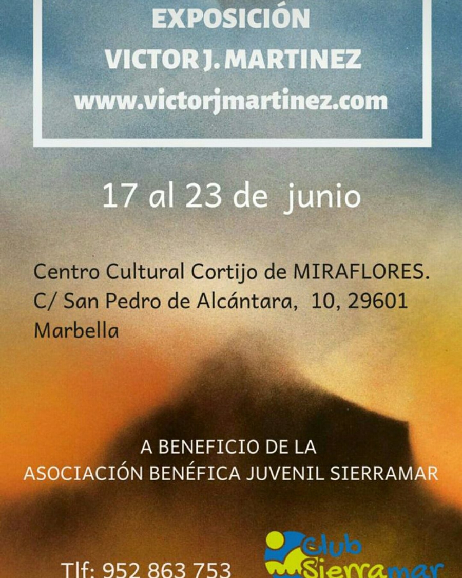 El Cortijo Miraflores acogerá del 17 al 23 de junio la exposición del artista Víctor J. Martínez