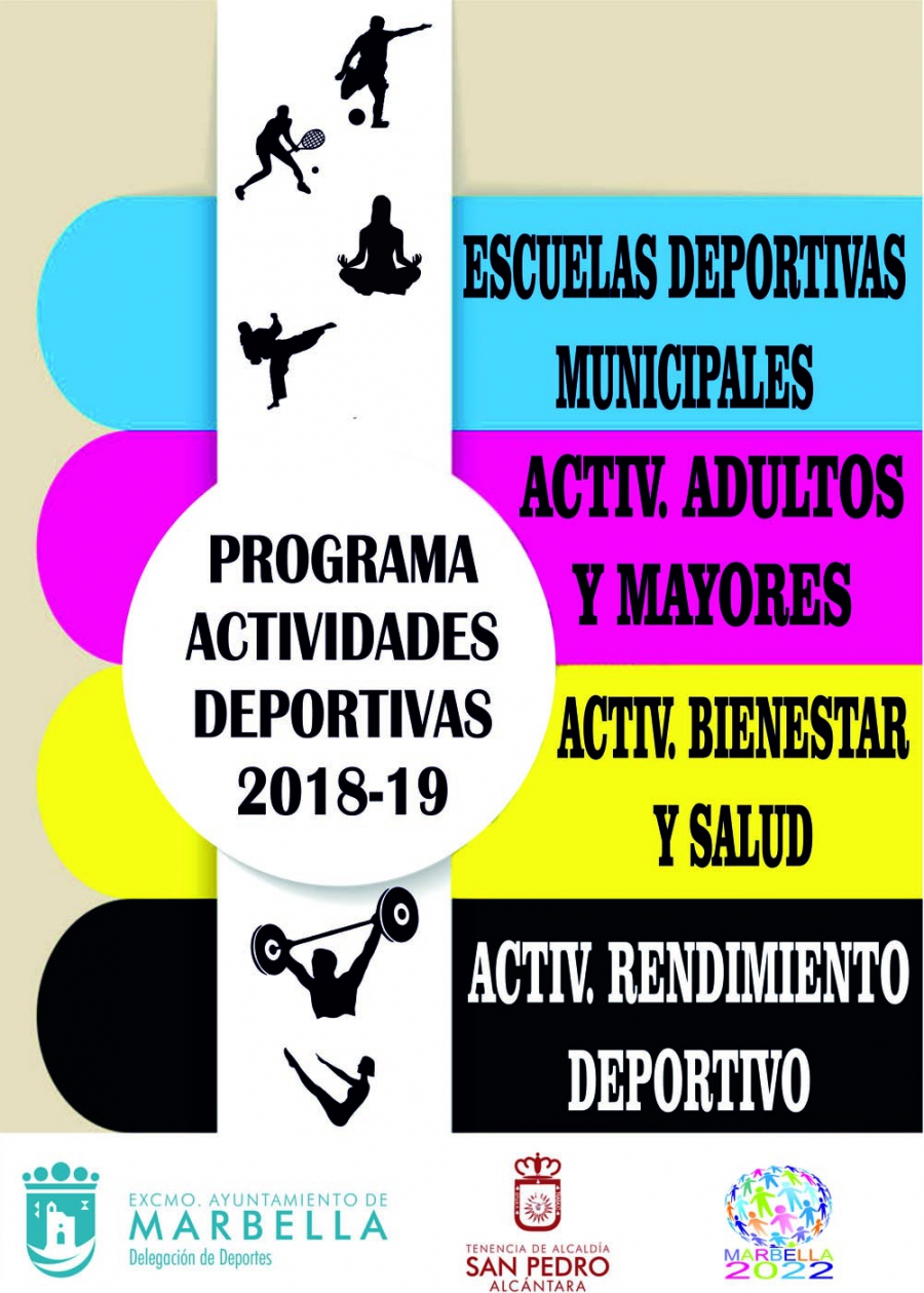 Plazos de renovación e inscripción para las actividades deportivas de la temporada 2018/2019