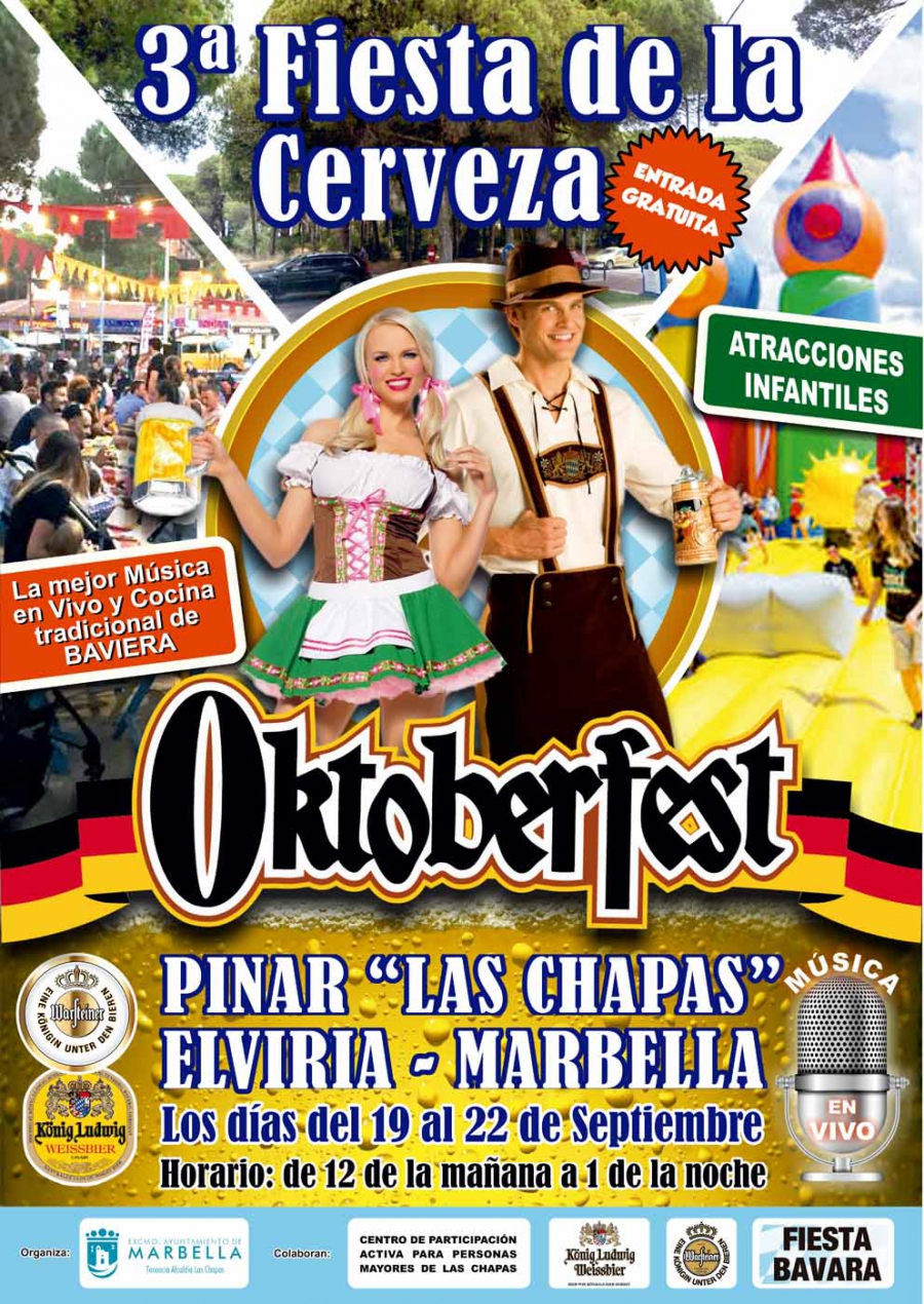 Las Chapas celebrará su tercera Fiesta de la Cerveza ‘Oktoberfest’ del 19 al 22 de septiembre