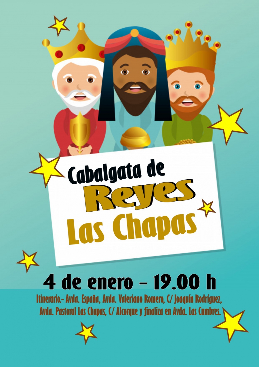 Las Chapas celebrará mañana viernes su cabalgata de los Reyes Magos