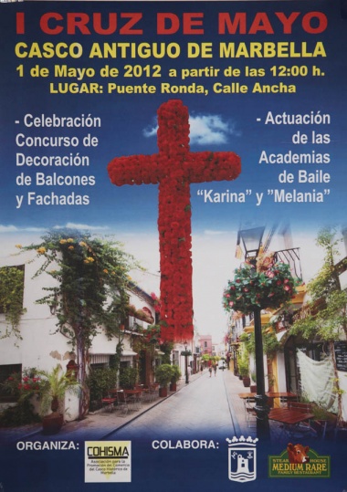 Marbella acogerá el 1 de mayo la I Cruz de Mayo del Casco Antiguo con actuaciones de baile y el ‘Concurso de Decoración de Balcones y Fachadas’