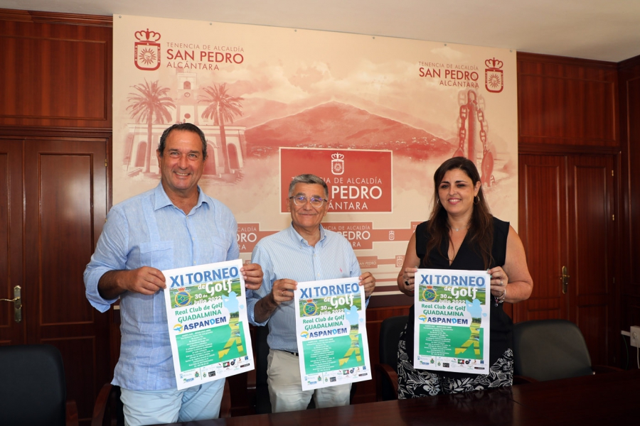 El Ayuntamiento respalda el regreso del Torneo de Golf a beneficio de Aspandem, que tendrá lugar el próximo día 30 en el campo sur de Guadalmina