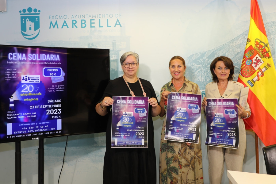 El Ayuntamiento destaca “el gran legado” de la Asociación Marbella Voluntaria, que conmemorará sus ’20 años llenando corazones’ con una cena de gala el 23 de septiembre