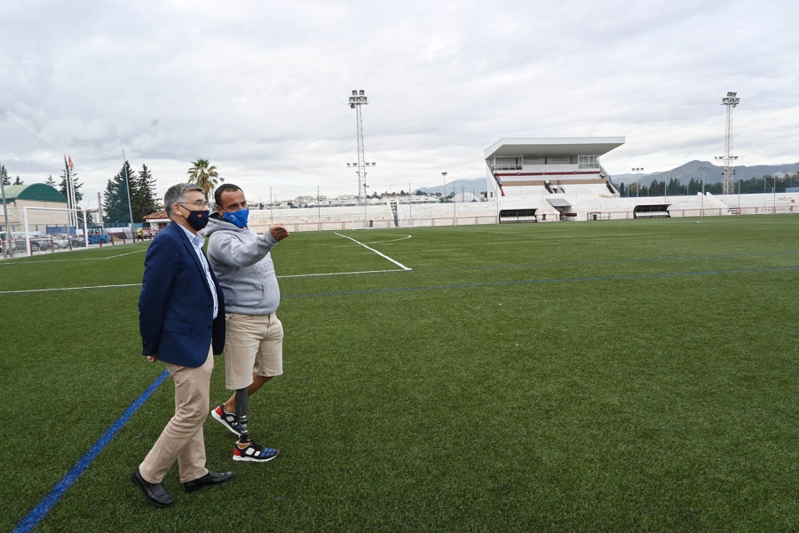 El Ayuntamiento trabaja en la remodelación integral del Estadio de Fútbol Antonio Naranjo de San Pedro Alcántara