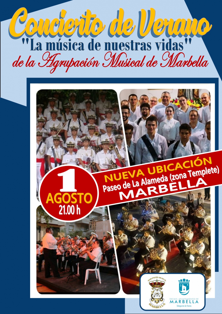 La Agrupación Musical Marbella ofrecerá el día 1 de agosto su tradicional concierto de verano bajo el título ‘La música de nuestras vidas’