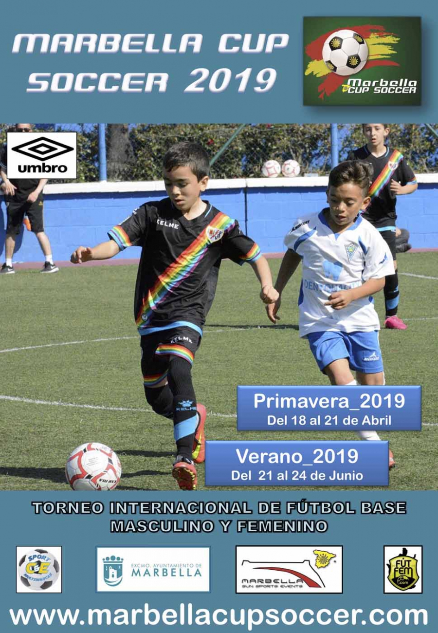 El Torneo ‘Marbella Cup Soccer 2019’ congregará entre los días 21 y 24 de junio a más de 1.000 jóvenes futbolistas de toda España