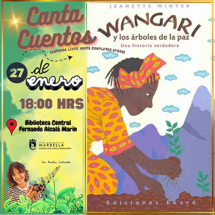 La delegación de Cultura conmemorará este viernes el Día de la Paz con el cantacuentos infantil ‘Wangari y los árboles de la paz’