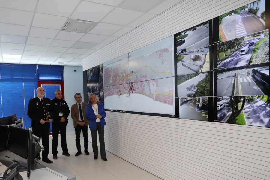 La Policía Local de Marbella estrena nuevo centro de control y mando, que se integra plenamente con la primera fase del sistema de videovigilancia