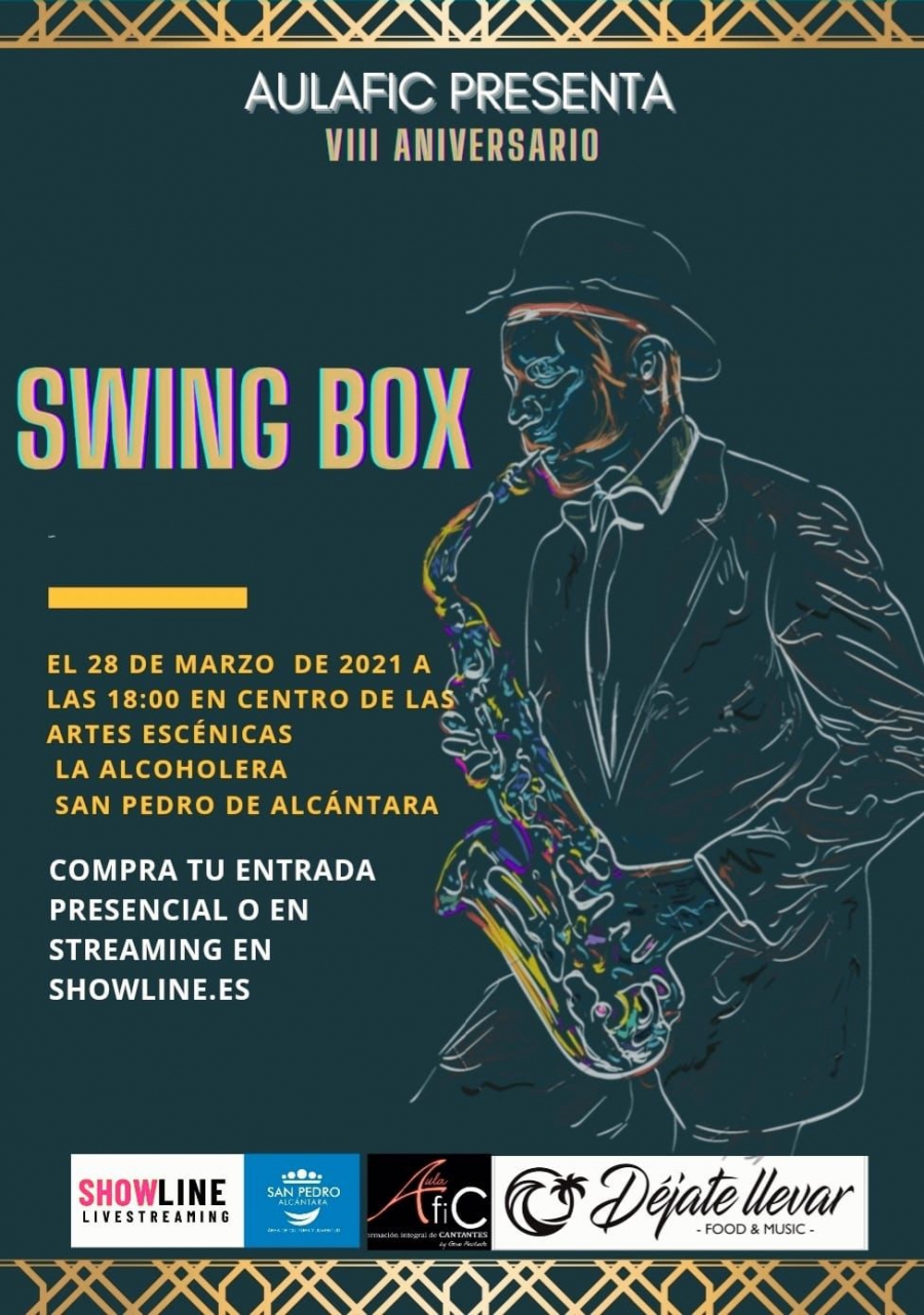 El Centro de Artes Escénicas La Alcoholera acogerá el próximo domingo el concierto ‘Swing box’, a cargo de Aulafic con motivo de su séptimo aniversario