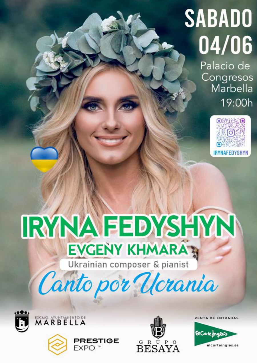 El Palacio de Congresos será escenario este sábado del concierto benéfico de los artistas ucranianos Iryna Fedyshyn y Evgeny Khmara para ayudar a su país
