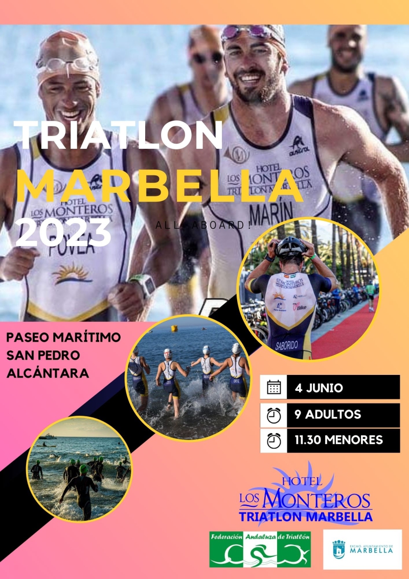 El Paseo Marítimo de San Pedro Alcántara albergará el próximo domingo el XXIV Triatlón Marbella con la participación de más de 400 deportistas