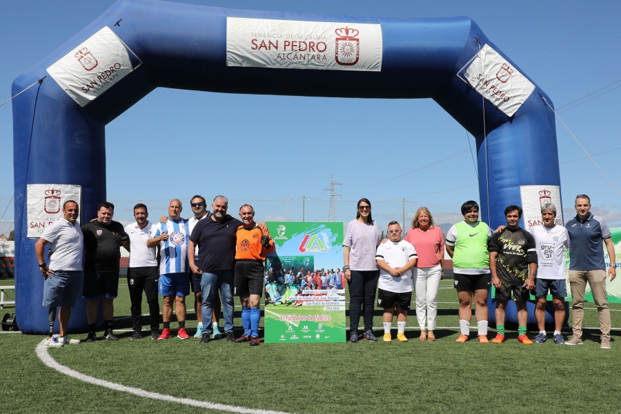 Seis equipos de la provincia participan en el campo de fútbol Juan José Almagro de San Pedro Alcántara en la Liga Andaluza Inclusiva