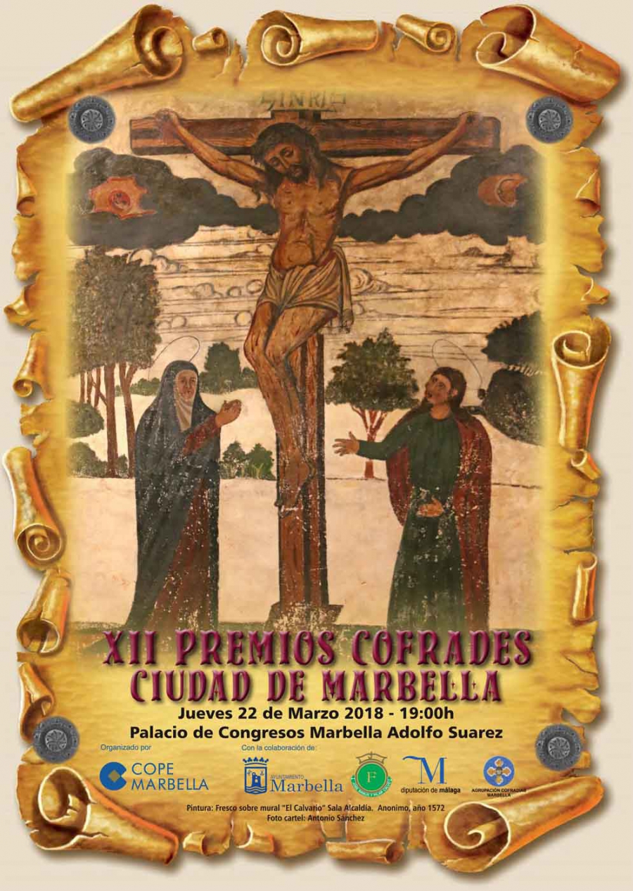 El Palacio de Congresos Adolfo Suárez acoge el 22 de marzo la duodécima edición de los Premios Cofrades ‘Ciudad de Marbella’