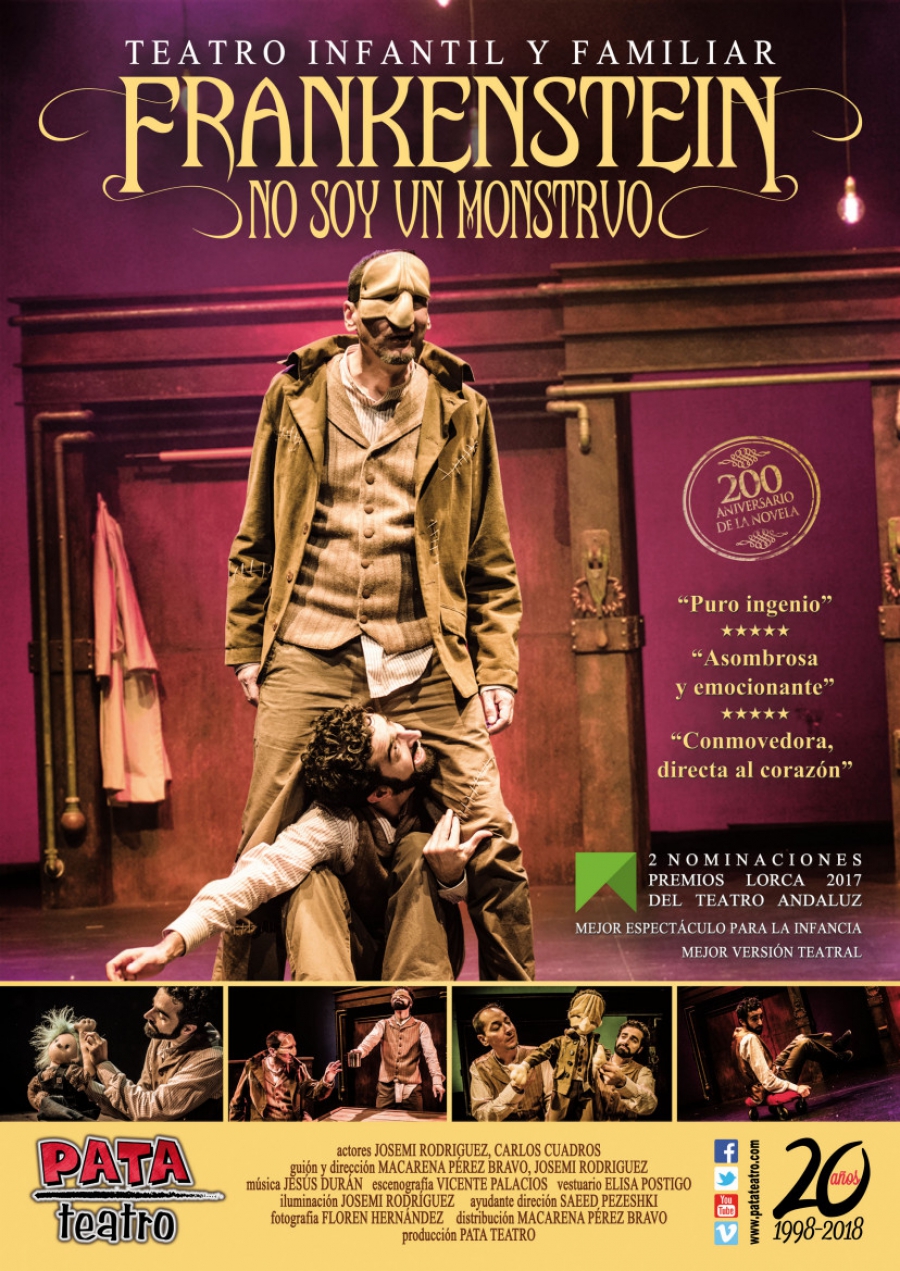 El Teatro Ciudad de Marbella acoge este domingo la obra “Frankenstein. No soy un monstruo”, dirigida al público familiar