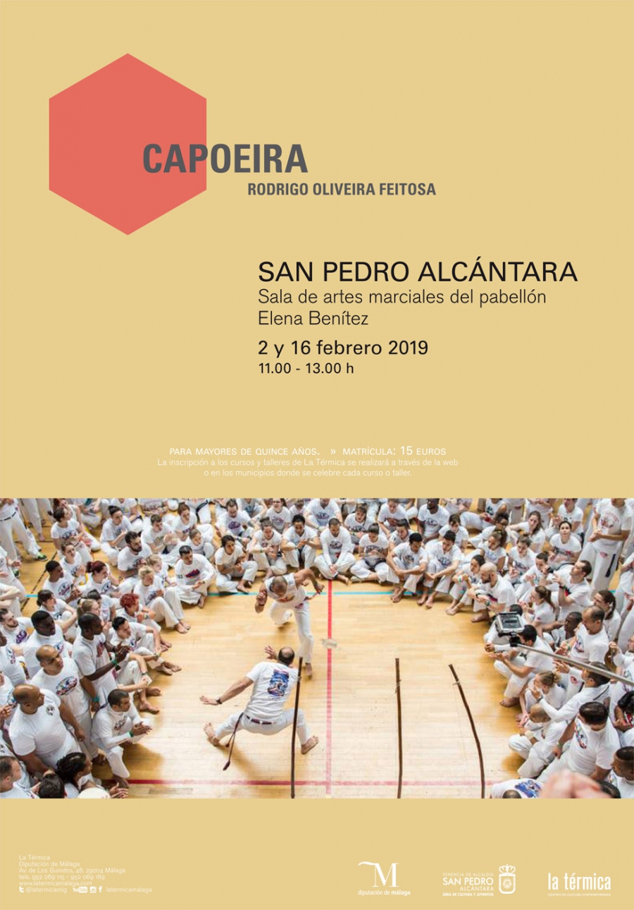 El Pabellón de Deportes Elena Benítez acogerá un taller de capoeira los días 2 y 16 de febrero